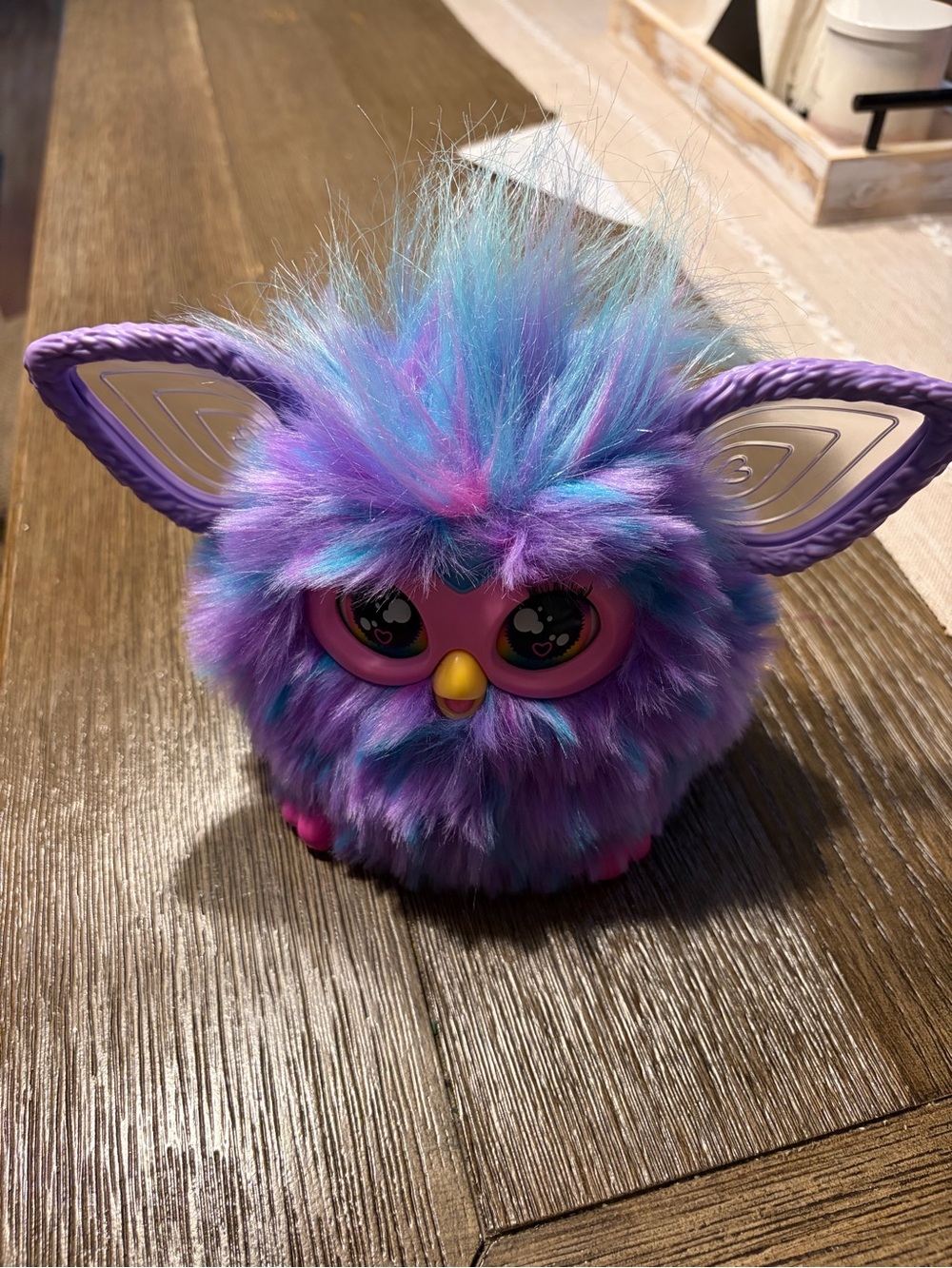 Furby-Plush Interactive Purple & Blue Fuzzy Toy for Kids